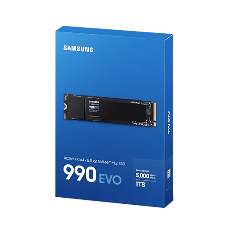 Samsung 990 EVO MZ-V9E1T0BW - SSD - 1 TB - PCIe 5.0 x2 (NVMe)