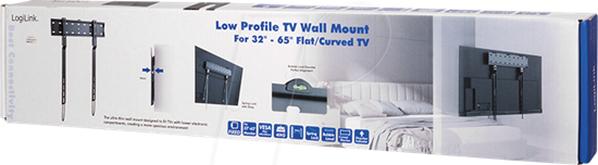 LogiLink Wall mount, 32"-65", fixed, 40 kg max, 33