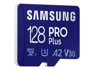 Samsung Flash-Card incl. USB-Adapter PRO Plus MB-MD128KB - microSDXC UHS-I - 128 GB