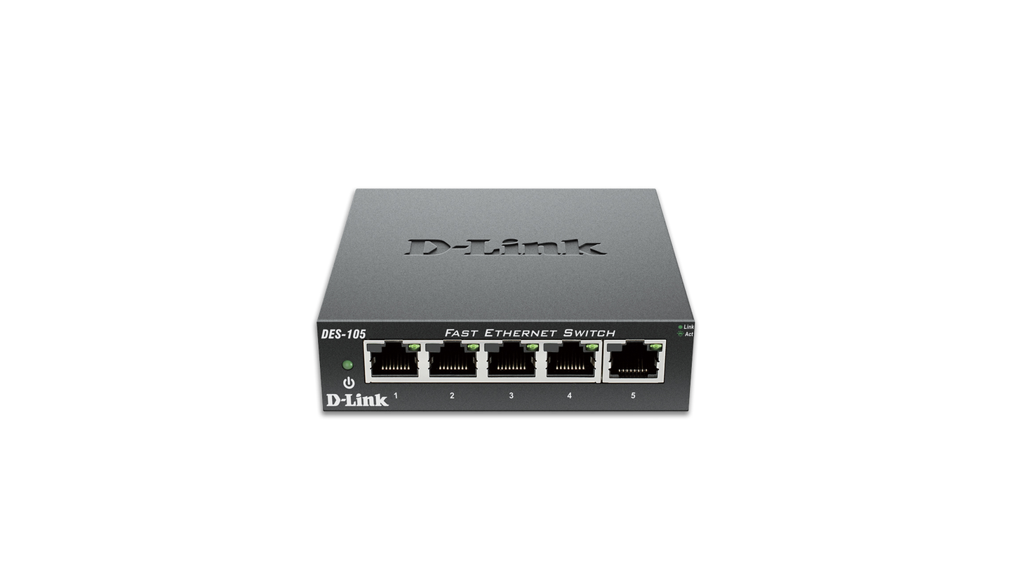 5-Port Fast Ethernet Unmanaged Desktop Switch DES-105