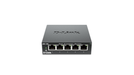 5-Port Fast Ethernet Unmanaged Desktop Switch DES-105