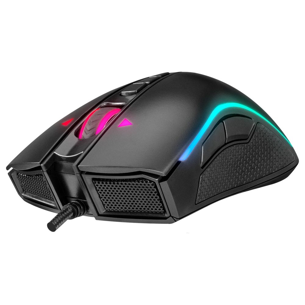 Rampage Shine SMX-R15 USB Black/Gray 10 Key 10000dpi RGB Gaming Mouse