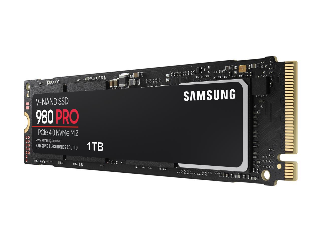 SAMSUNG 980 PRO SSD 1TB, PCIe 4.0 M.2 2280