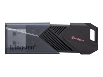 Kingston USB flash drive DataTraveler Onyx - USB-A 64 GB 3.2 Gen 1 (3.1 Gen 1) - 64 GB - Black/Gray