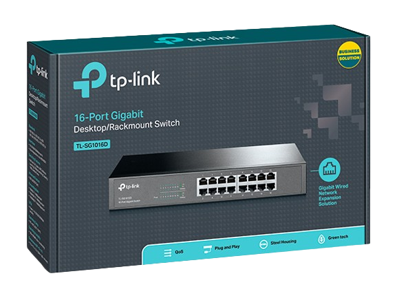 TL-SG1016D- 16-Port Gigabit Desktop/Rackmount Switch