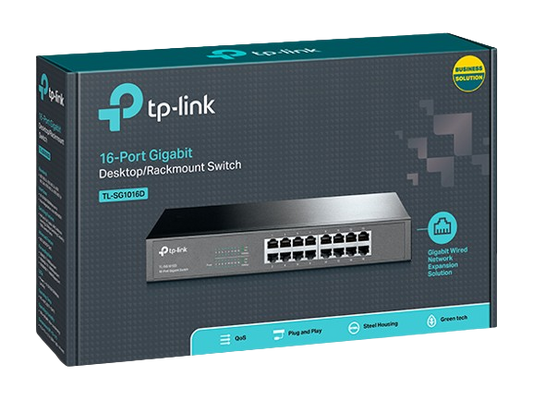 TL-SG1016D- 16-Port Gigabit Desktop/Rackmount Switch