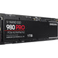 SAMSUNG 980 PRO SSD 1TB, PCIe 4.0 M.2 2280
