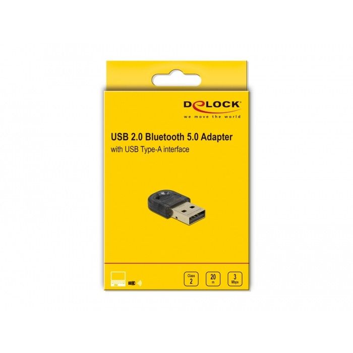 DeLock Bluetooth 5.0 Adapter USB 2.0 20m