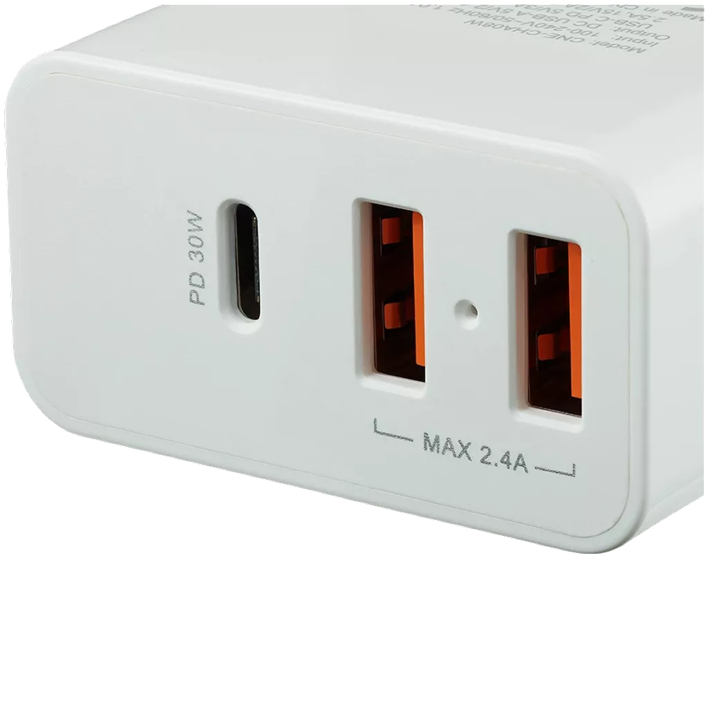 Powerful Technology Multi-USB Wall Charger, 2.4A H-08