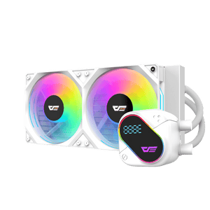 Darkflash Explore DO-240 White AIO Liquid Cooler LCD Display 240mm ARGB