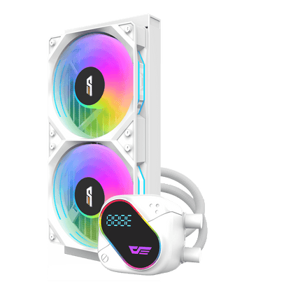 Darkflash Explore DO-240 White AIO Liquid Cooler LCD Display 240mm ARGB
