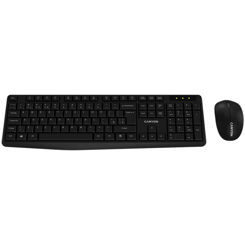 Canyon Keyboard Mouse Wireless Set CNE-HSETW01