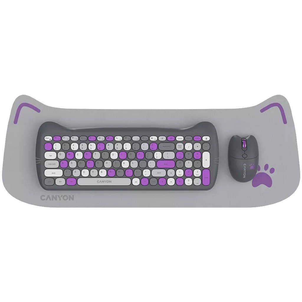 Canyon Wireless combo HSET-W6 Kitty Edition Violet
