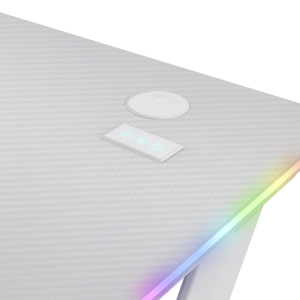 GXT 709W Luminus RGB Gaming Desk - White