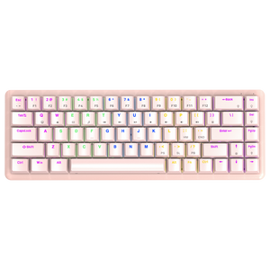 Rampage REBEL Pink Low Profile BLUE SWITCH US Layout Rainbow Mechanical