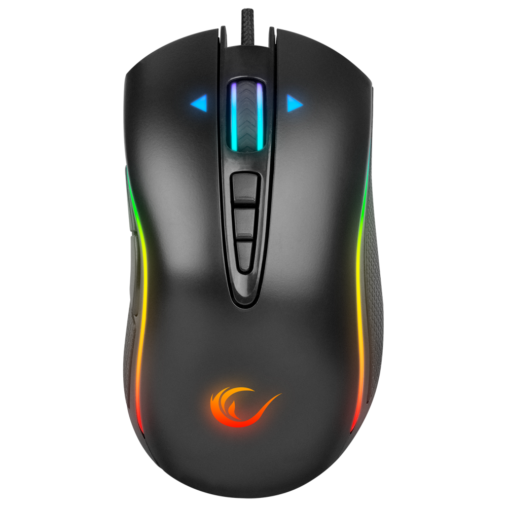 Rampage Shine SMX-R15 USB Black/Gray 10 Key 10000dpi RGB Gaming Mouse