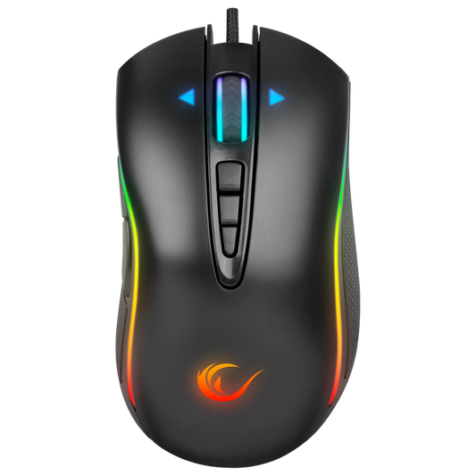 Rampage Shine SMX-R15 USB Black/Gray 10 Key 10000dpi RGB Gaming Mouse