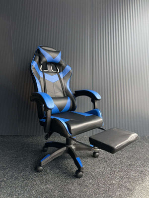 Karrige Gaming Chair with Footrest Blue