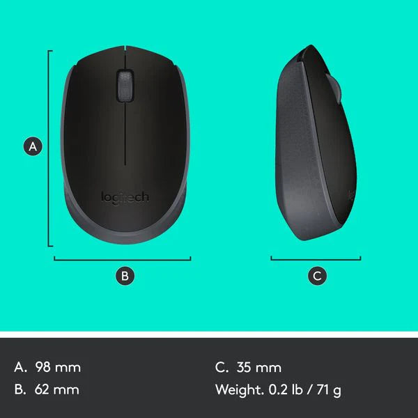 Logitech B170 Wireless Mouse Black