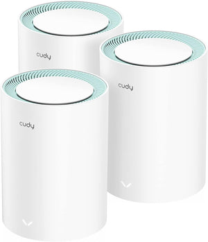 Cudy 3-Pack AC1200 Gigabit Whole Mesh WiFi System