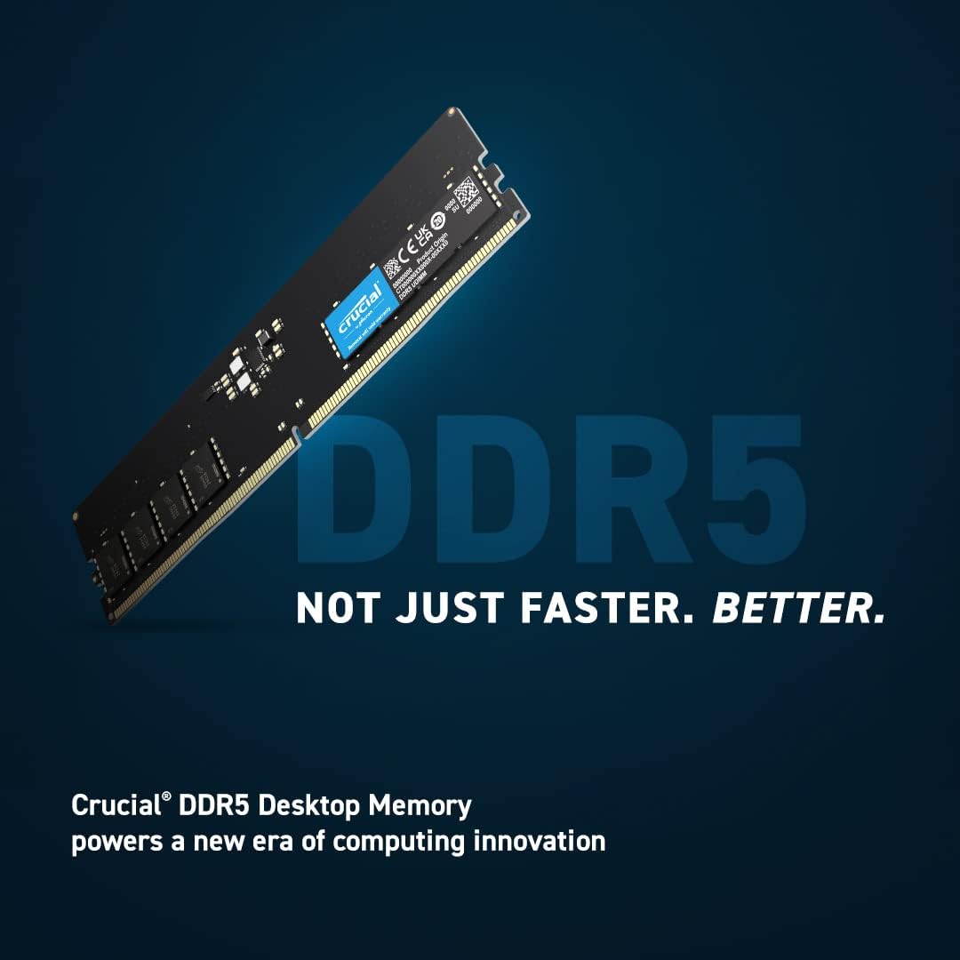 Crucial RAM 16GB Kit (2x8GB) DDR5 4800MHz