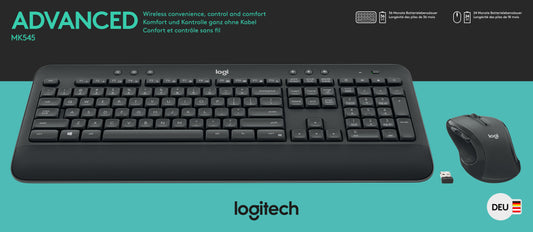 LOGITECH MK545 Advanced Wireless Keyboard and Mouse