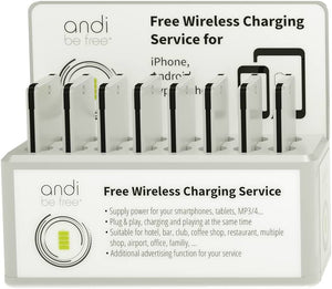 Andi Be Free Wireless Power Bank Charging Station