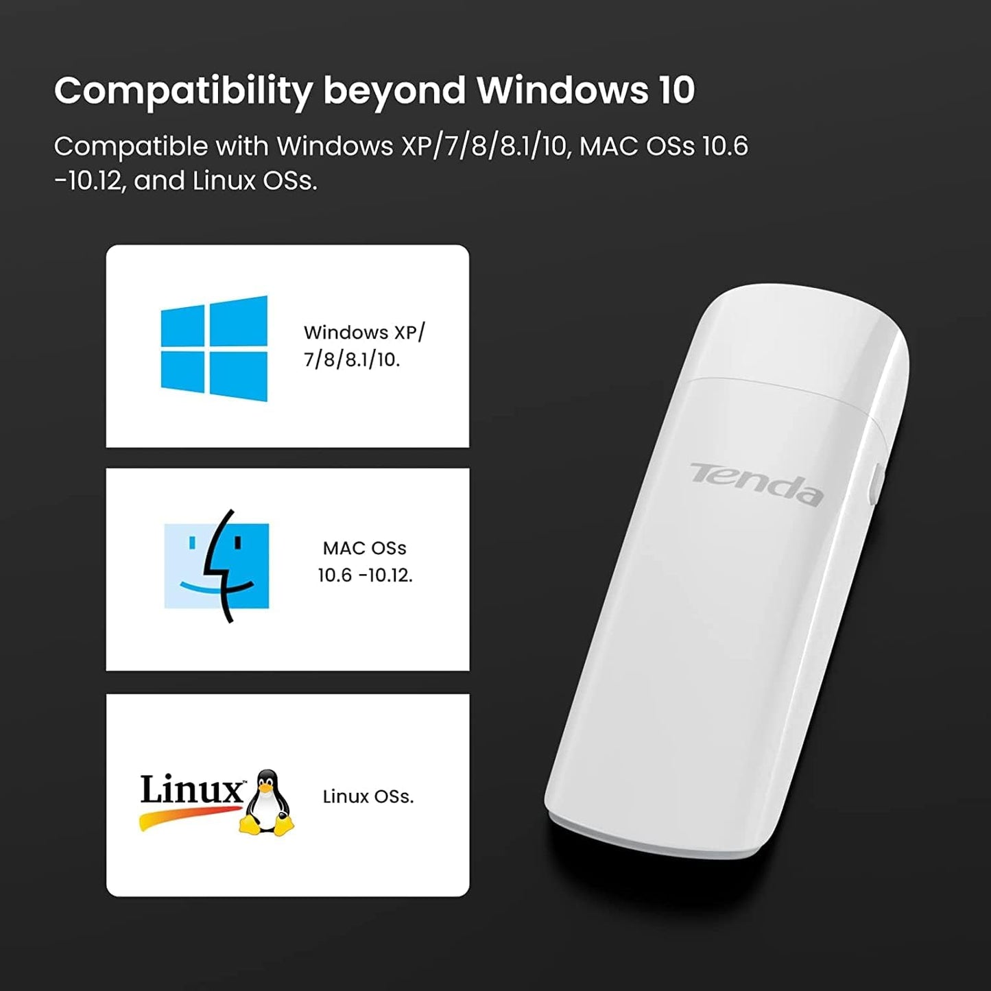 Tenda U12 1300Mbps Wireless USB Network Cards, AC Dual-Band