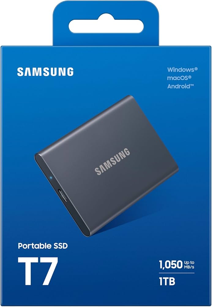 The Samsung T7 Portable SSD  1TB