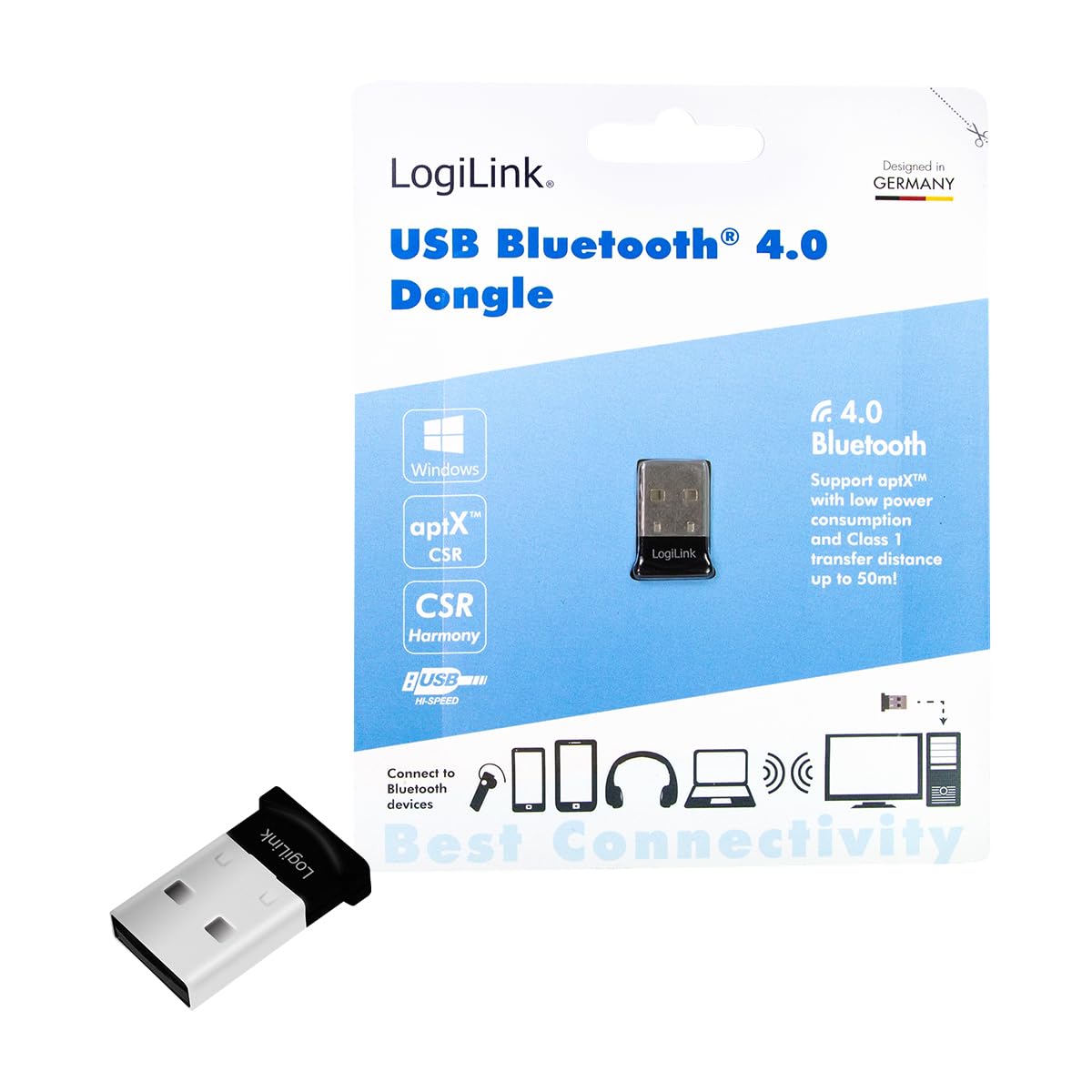 LogiLink USB Bluetooth V4.0 EDR Class 1 Micro Adapter