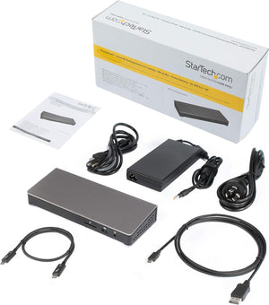 StarTech.com Thunderbolt 3 Dock - Dual Monitor 4K 60Hz TB3 Laptop Docking Station