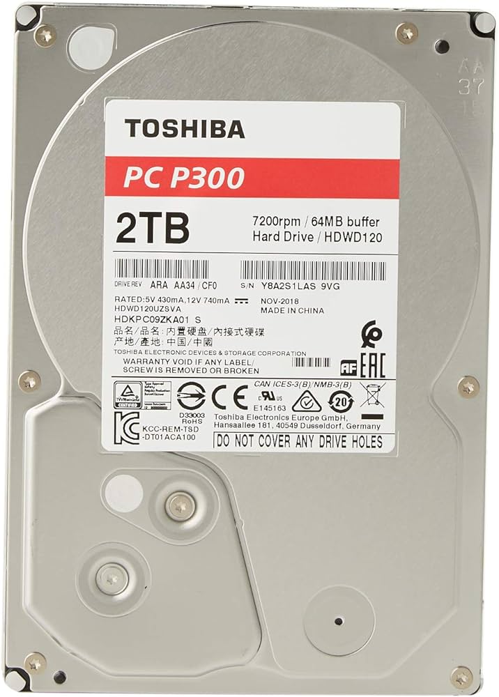 Toshiba Internal HDD 3.5" 2TB