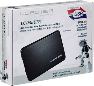 LC-Power LC 25BUB3 HDD Enclosure (6.4 cm (2.5 inches), SATA II, USB 3.0)