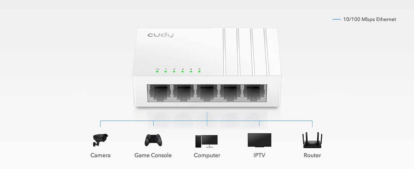 5-Port 10/100Mbps Desktop Switch ( FS105D )