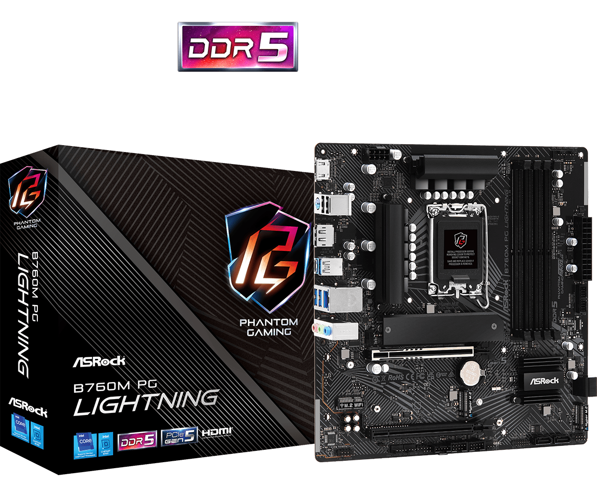 ASRock B760 PG LIGHTING Phantom GAMING