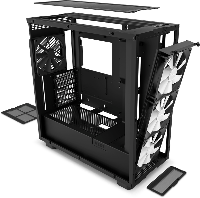 NZXT Case H7 Elite 2023 Black Midi ATX ( CM-H71EB-02) - Kasë kompjuteri - e zezë