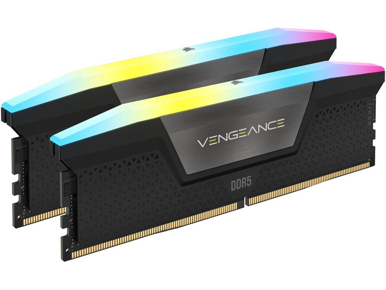 CORSAIR RAM Vengeance RGB - 64 GB (2 x 32 GB Kit) - DDR5 5600 DIMM CL40