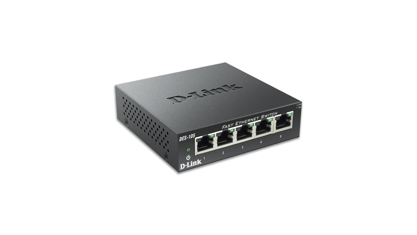 5-Port Fast Ethernet Unmanaged Desktop Switch DES-105