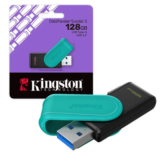 Kingston DataTraveler Exodia S USB 3.2 Memory Flash Drive 128GB