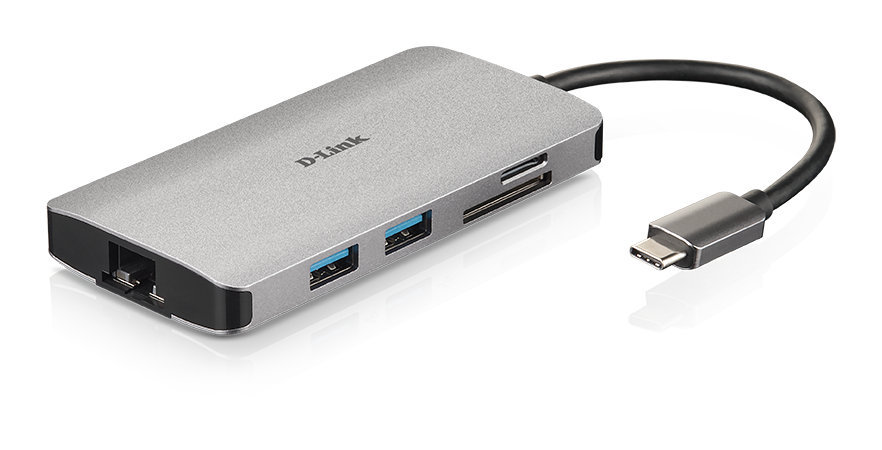 8-in-1 USB-C Hub with HDMI/Ethernet/Card Reader/Power Delivery