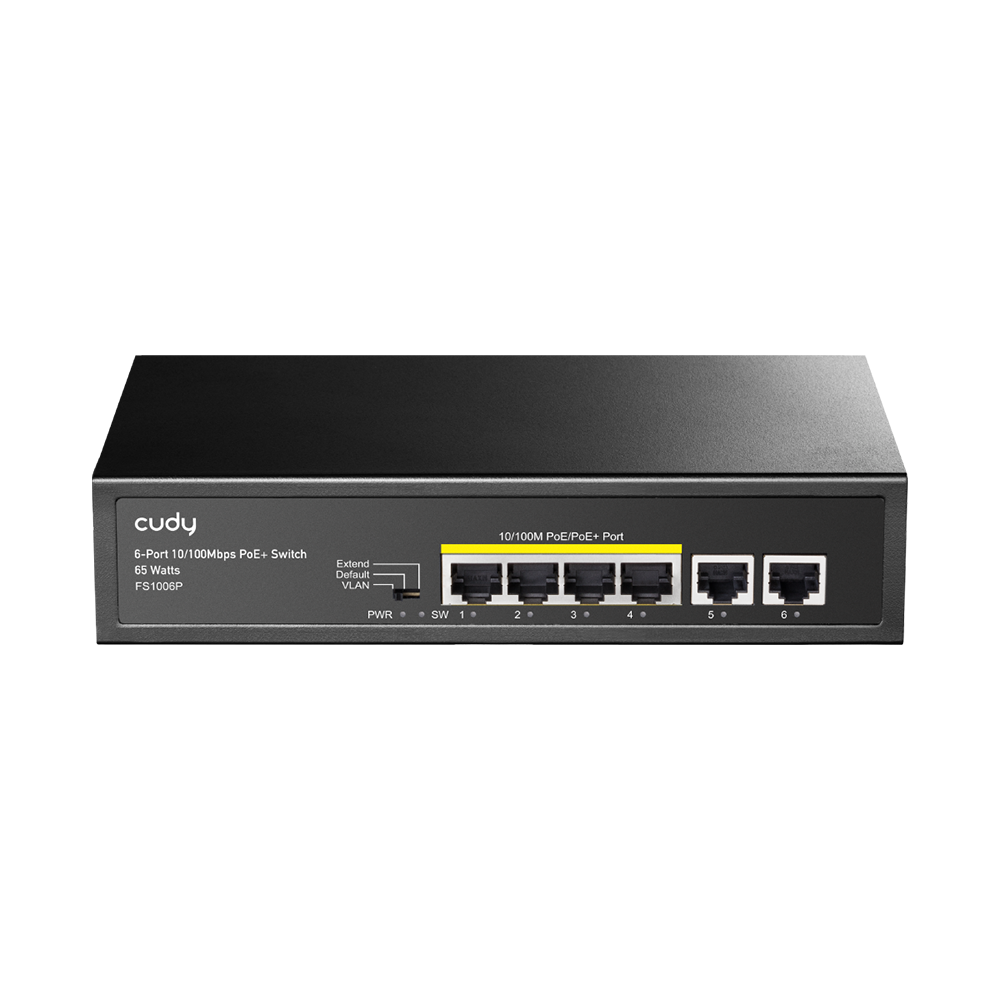 6-Port 10/100M PoE+ Switch 60W ( FS1006P )