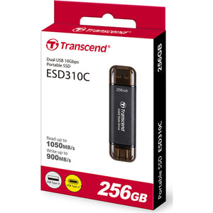 Transcend ESD310C 256GB Portable External SSD