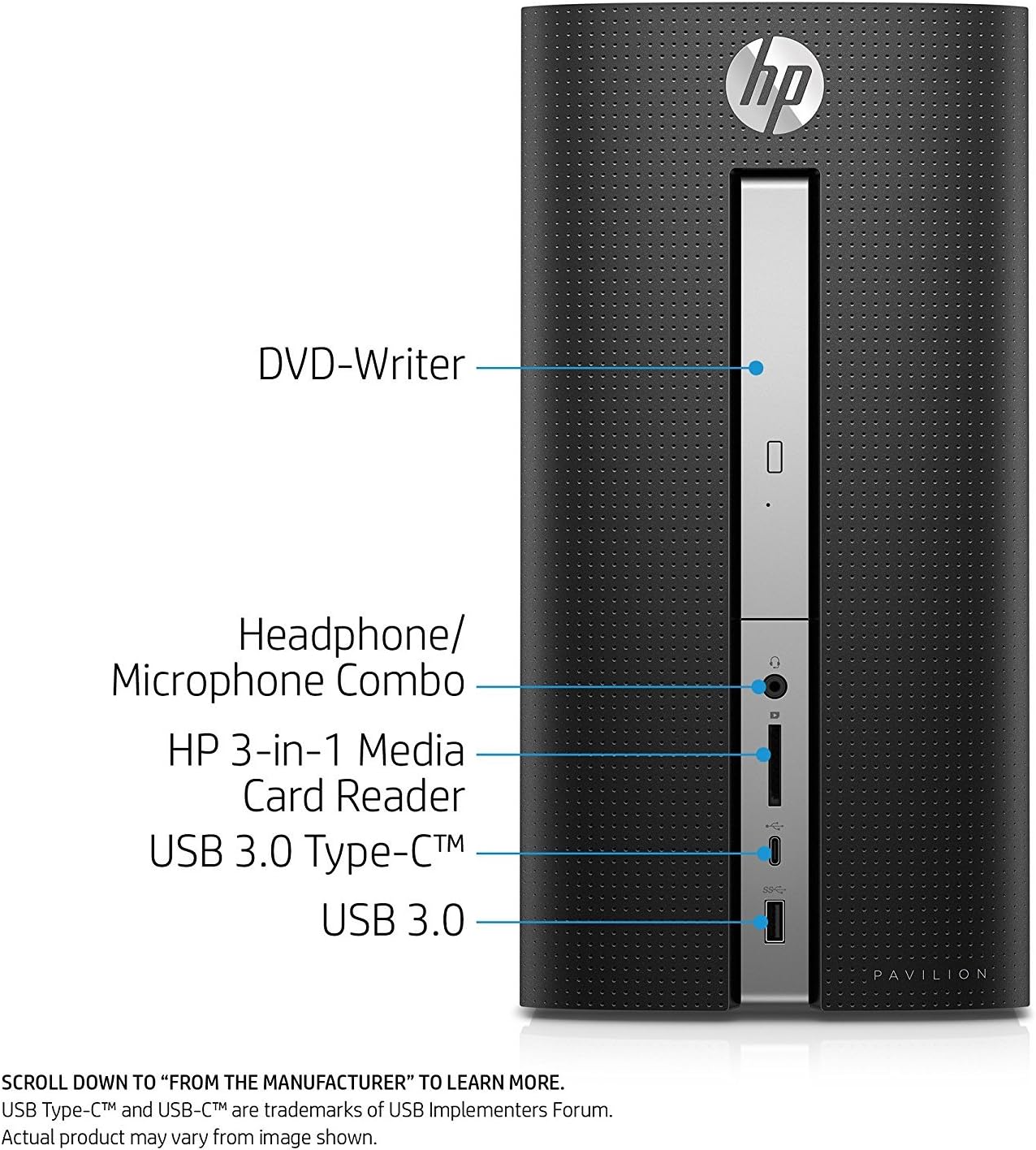 HP Pavilion 570 Tower intel core i5-7400