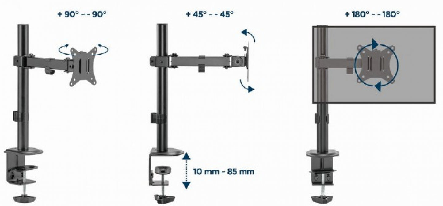 Monitor mount Gembird Desk Mounted single Monitor Arm