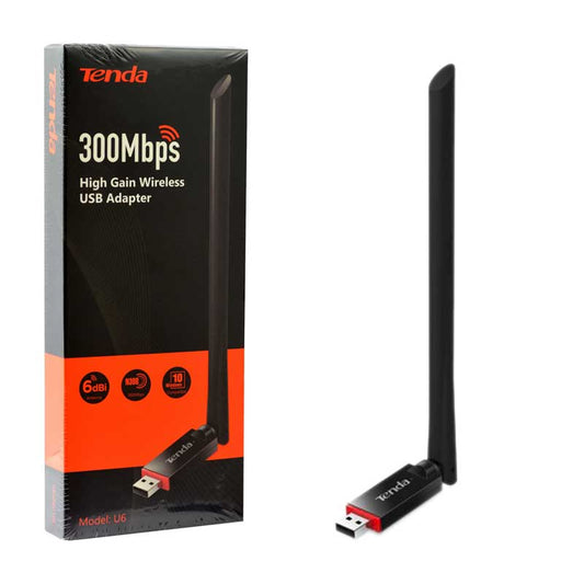 Tenda U6 N300Mbps Wireless USB Adapter