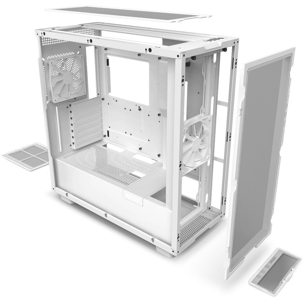 NZXT H7 Flow (CM-H71FW-01) - Kasë kompjuteri - e bardhë