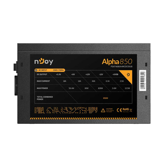 nJoy Alpha 850 - 850W Fully Modular 80 Plus Gold