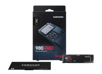 SAMSUNG 980 PRO SSD 1TB, PCIe 4.0 M.2 2280
