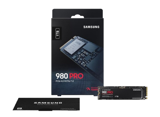 SAMSUNG 980 PRO SSD 1TB, PCIe 4.0 M.2 2280