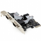 2 serial port PCI-Express add-on card, with extra low-profile bracket